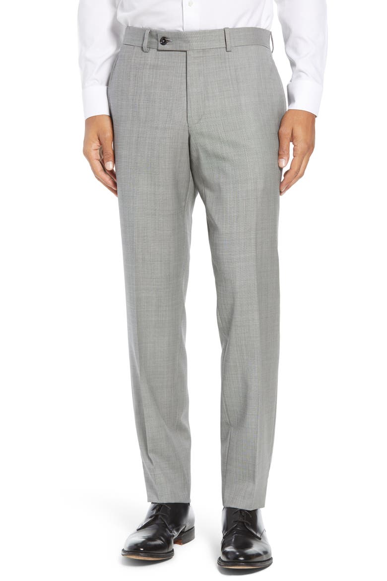 Jay Trim Fit Solid Wool Suit, Alternate, color, LIGHT GREY