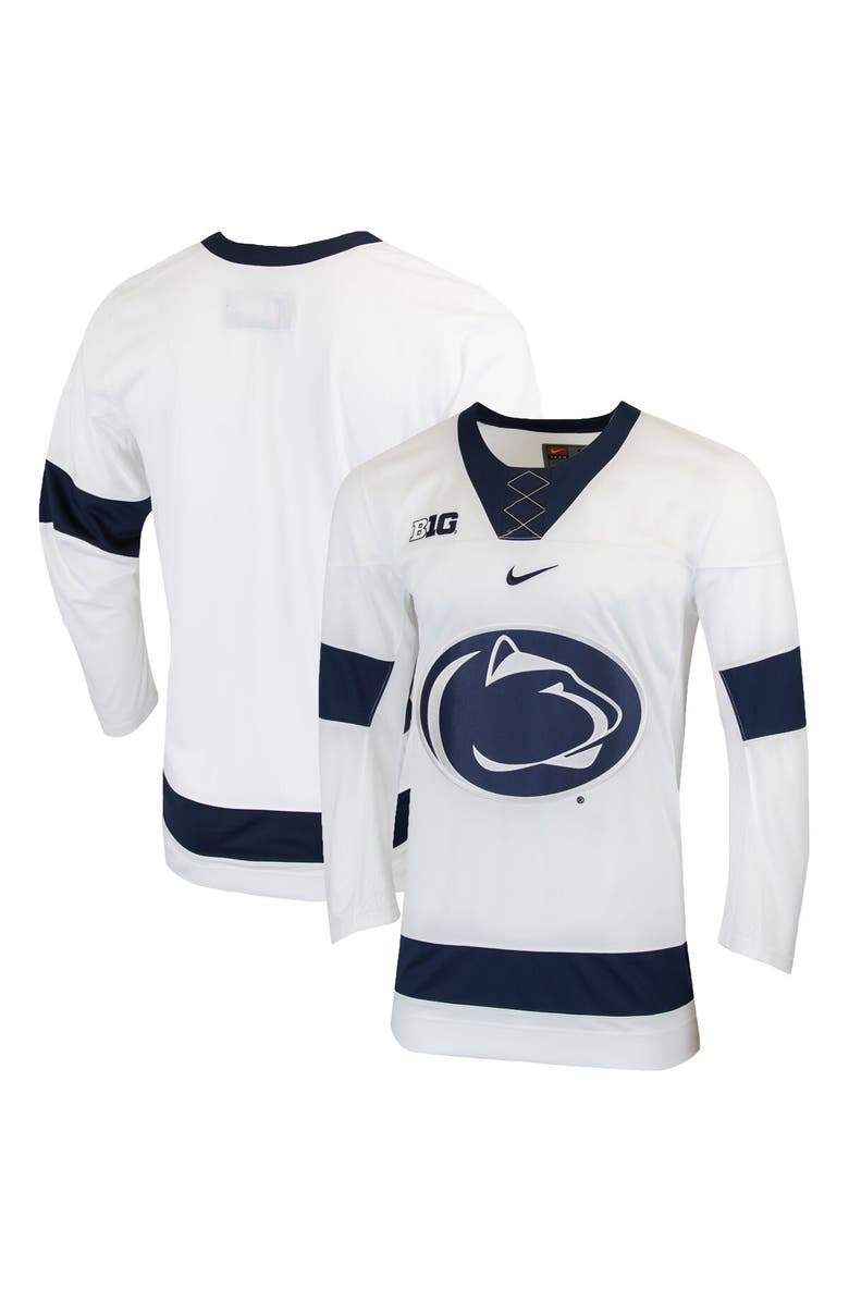 Nike Men's Nike White Penn State Nittany Lions Replica College Hockey Jersey, Main, color, 