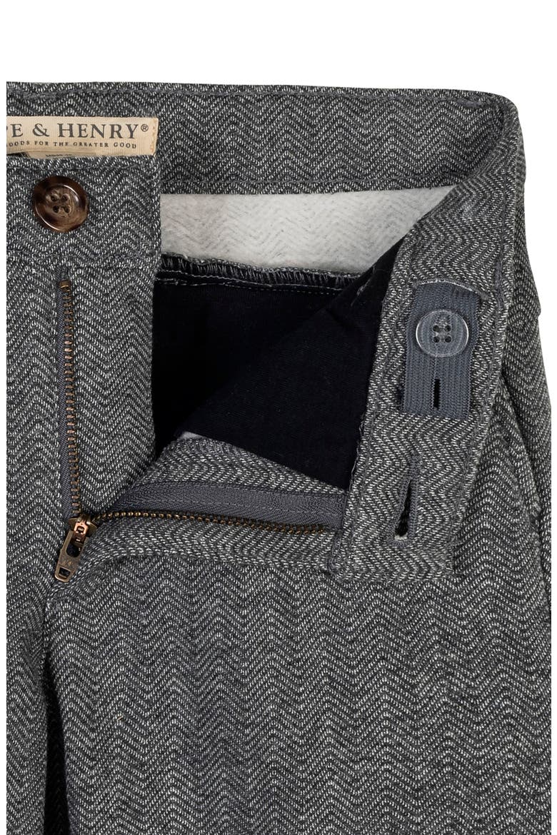 Kids' Fleece Suit Pant Made with Organic Cotton, Alternate, color, Charcoal Heather Herringbone