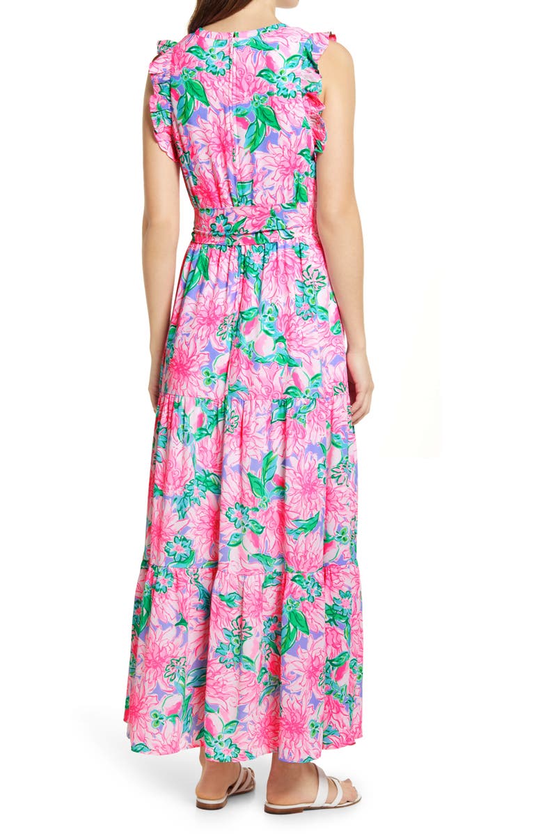 Lilly Pulitzer<sup>®</sup> Destini Tie Waist Maxi Dress, Alternate, color, 