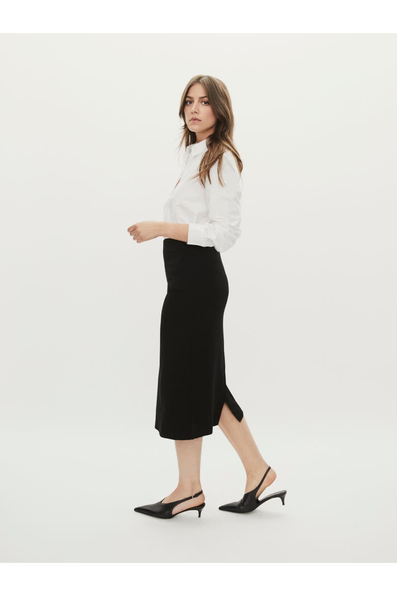 MaSeuloa Midi Pencil Skirt, Alternate, color, Black