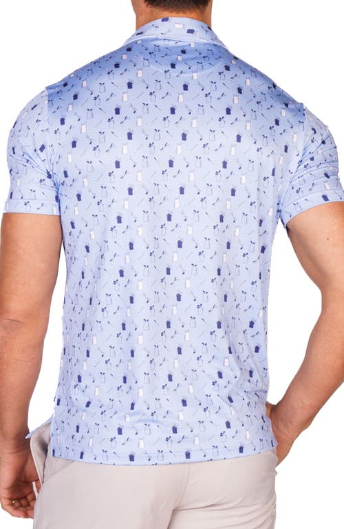 Tailorbyrd Golf Gear Performance Golf Polo In Blue