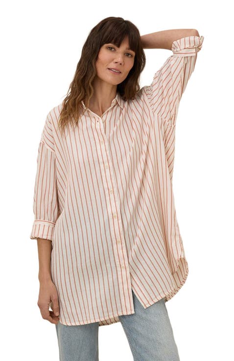 Organic Cotton Sunset Lightweight Cotton Oversized Shirt