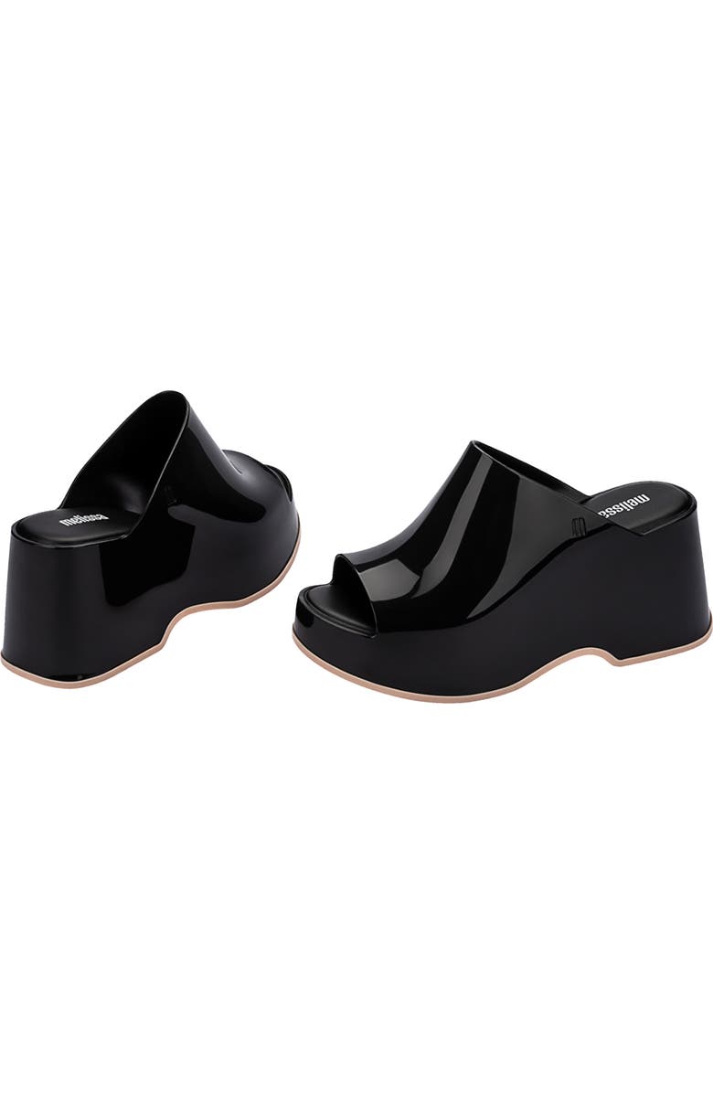 Melissa Patty Platform Slide Sandal, Alternate, color, Beige/Blck
