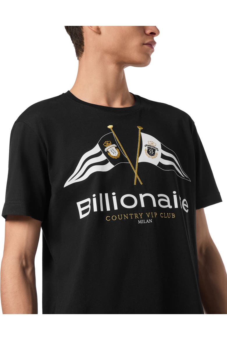 T-Shirt Round Neck Flags Men, Alternate, color, black