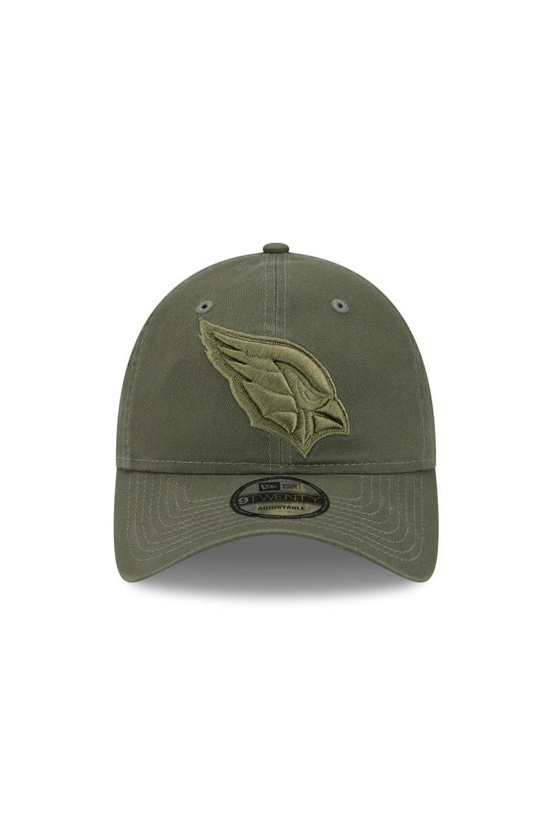 Men's New Era Olive Arizona Cardinals Core Classic 2.0 Tonal 9TWENTY Adjustable Hat, Alternate, color, Olive