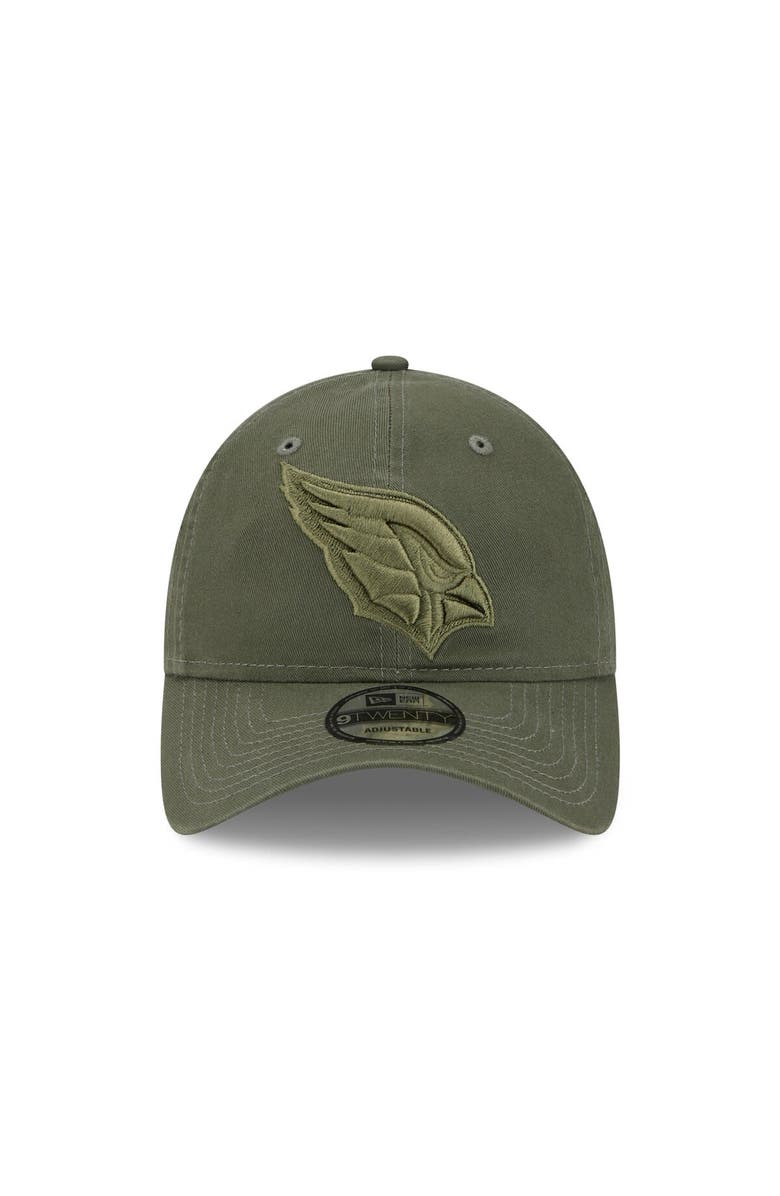 New Era Men's New Era Olive Arizona Cardinals Core Classic 2.0 Tonal 9TWENTY Adjustable Hat, Alternate, color, 