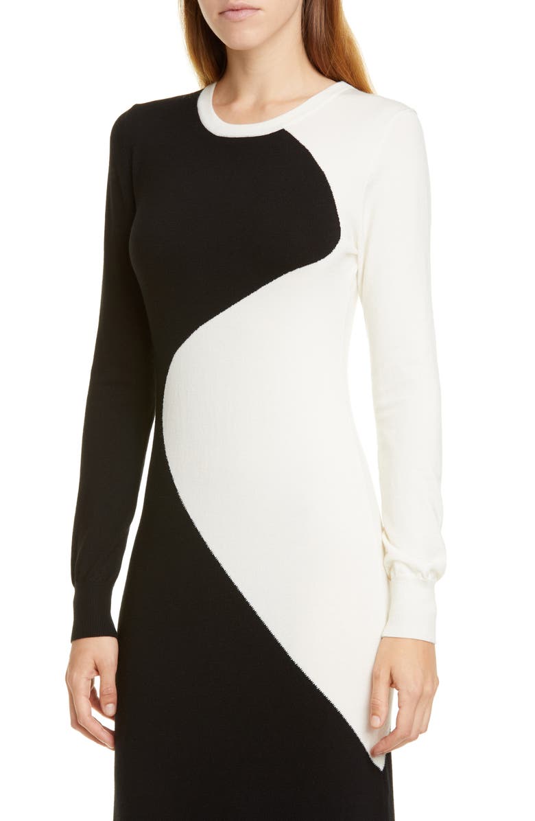 Victor Glemaud Merino Wool Long Sleeve Maxi Sweater Dress, Alternate, color, 