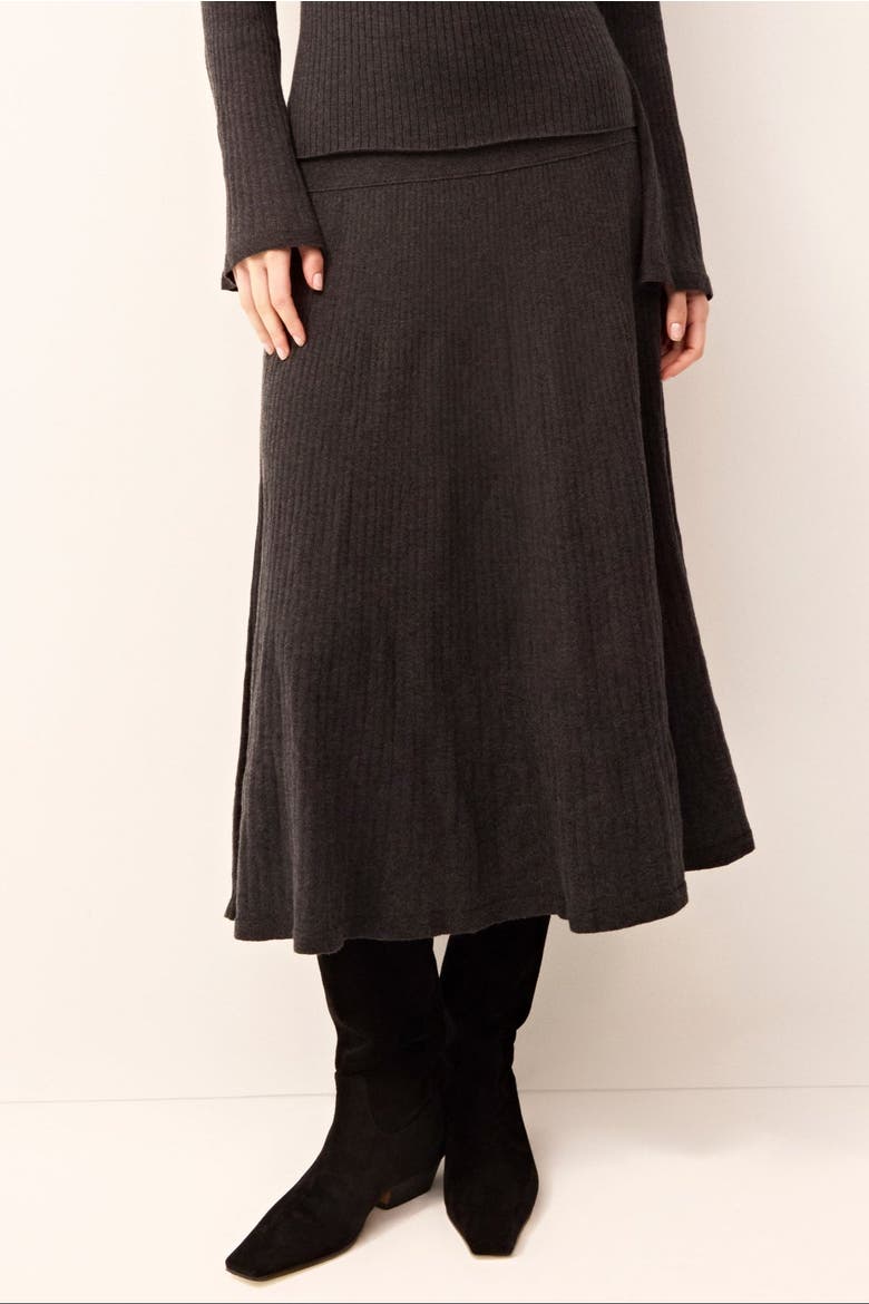 Kaylan Skirt, Alternate, color, Gunmetal
