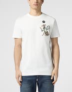 PHILIPP PLEIN Round Neck T-Shirt Tennis Pet Patch Men