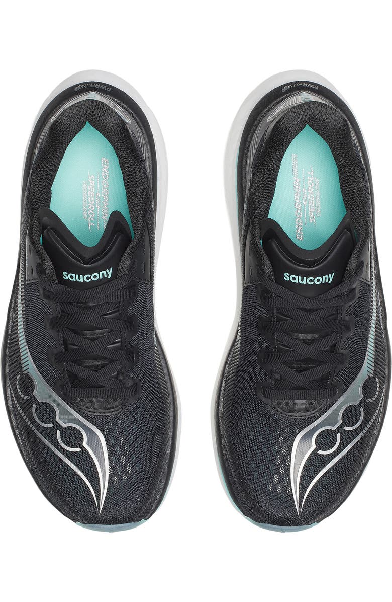 Saucony Endorphin Azura Running Shoe, Alternate, color, Black/ Aqua
