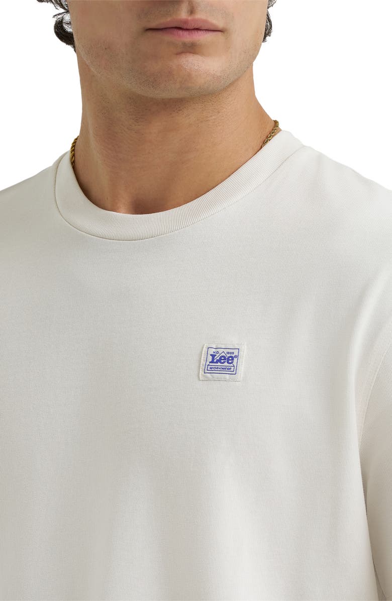 Lee Logo Patch T-Shirt, Alternate, color, Ecru