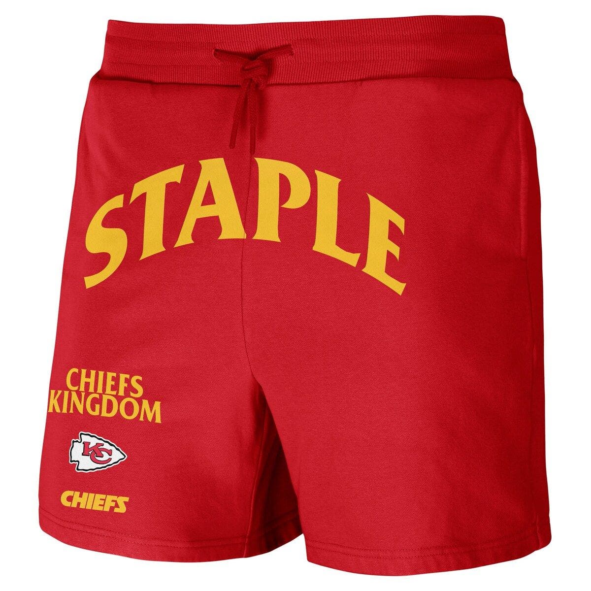 STAPLE Men's NFL x Staple Red Kansas City Chiefs Throwback Vintage Wash ...