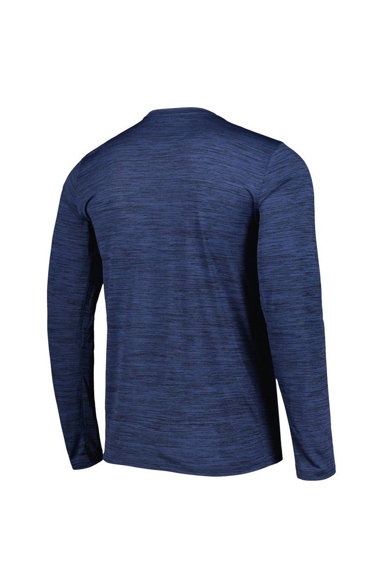 Nike Men's Nike Navy Illinois Fighting Illini Velocity Sideline Performance Space-Dye Long Sleeve T-Shirt, Alternate, color,