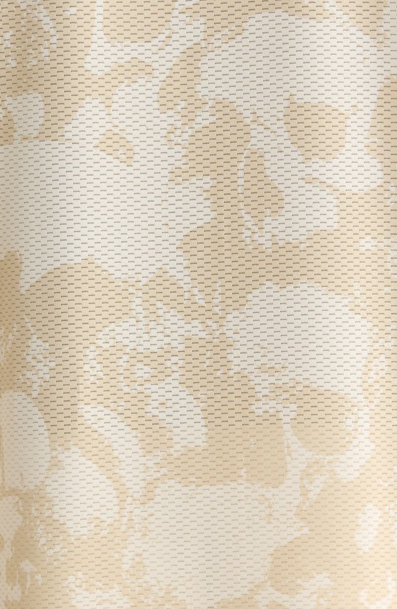 PLEASURES Despair Skull Print Johnny Collar Shirt, Alternate, color, Ecru