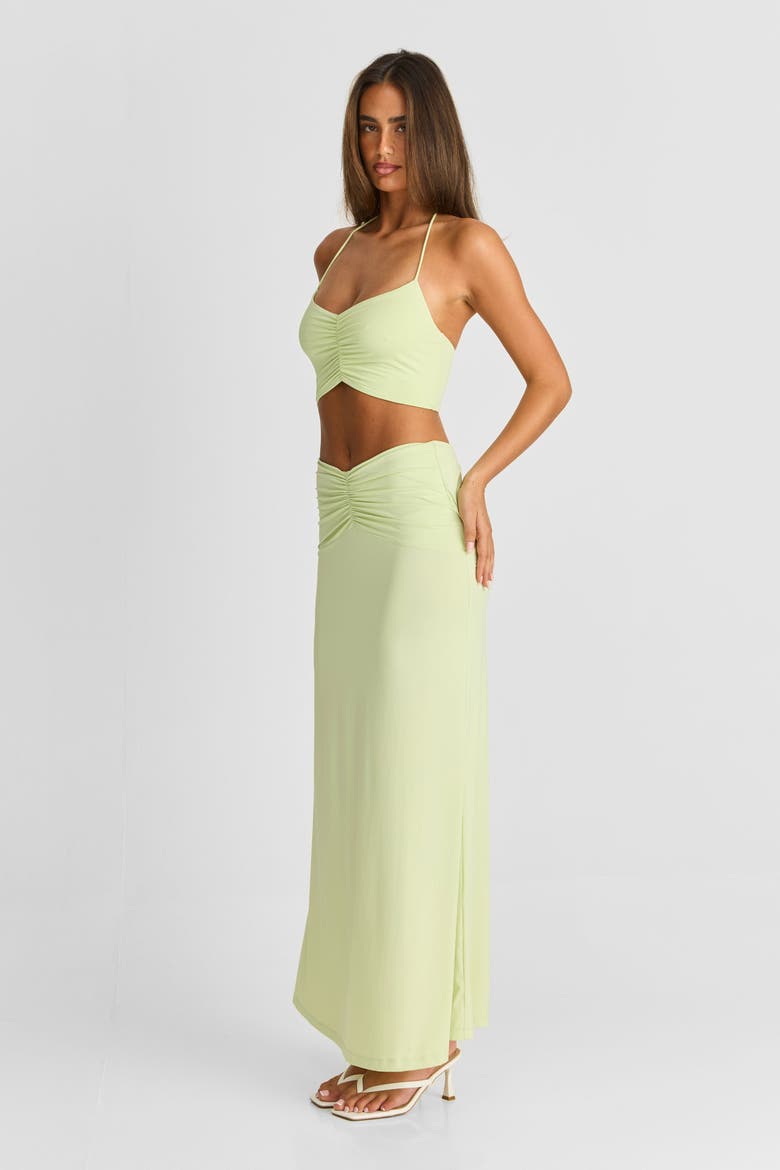 Rowan Maxi Skirt, Alternate, color, Apple