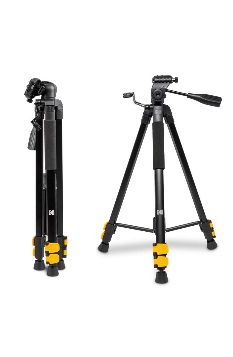 Kodak PhotoGear 62-inch Camera Tripod, Alternate, color, Black