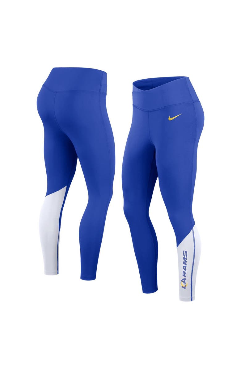 Nike Women's Nike Royal/White Los Angeles Rams 7/8 Performance Leggings, Main, color,
