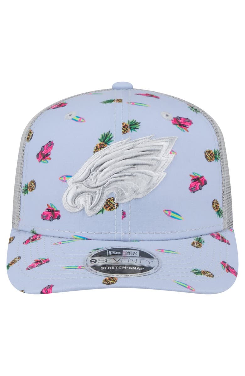 New Era Men's New Era  Light Blue Philadelphia Eagles Adventure Surfboard 9SEVENTY Adjustable Hat, Alternate, color, 
