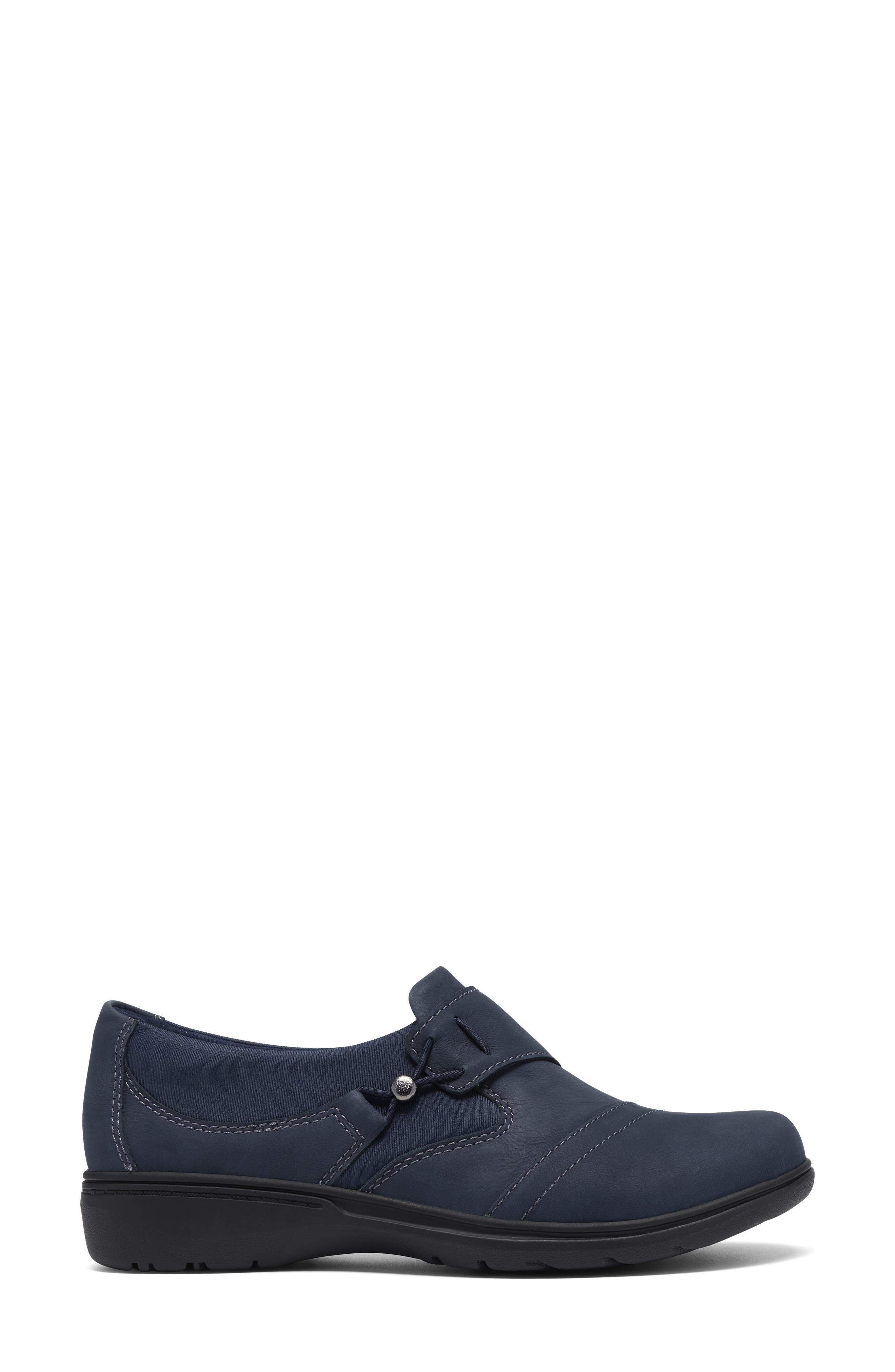 Carleigh Lily Slip On -Wide Width Available, Alternate, color, NAVY NUBUCK
