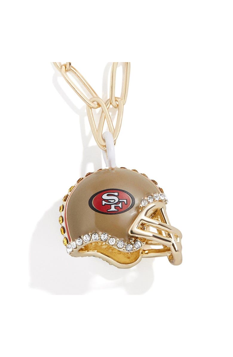 BaubleBar Women's BaubleBar San Francisco 49ers Helmet Charm Necklace, Main, color,