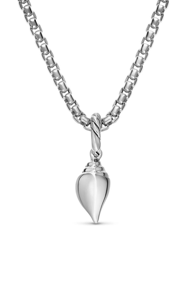 David Yurman Petite Pavhell Amulet in Sterling Silver with Diamonds, Alternate, color, Silver Pave