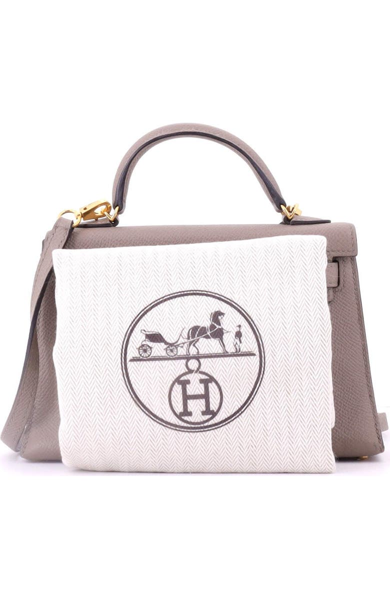 Pre-Owned Hermes Kelly Mini II Bag Grey Epsom with Gold Hardware 20, Alternate, color,
