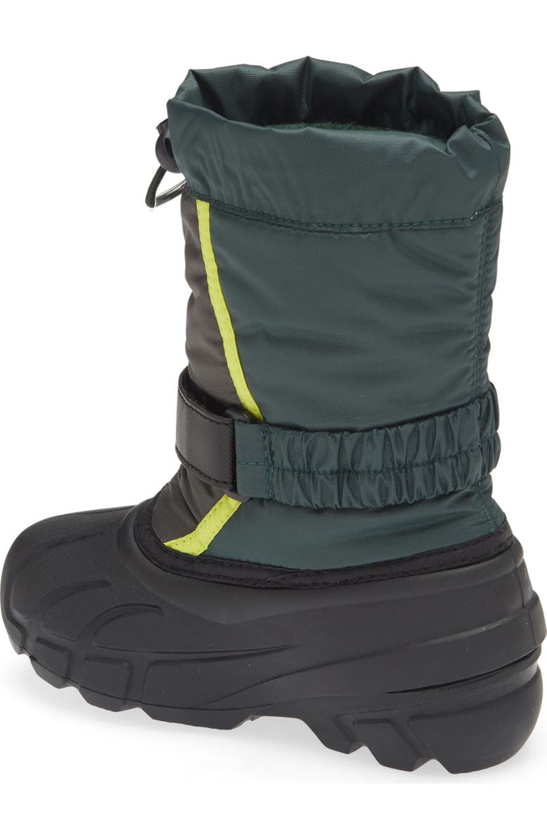 SOREL Kids' Flurry Weather Resistant Snow Boot, Alternate, color, Spruce/ Grill