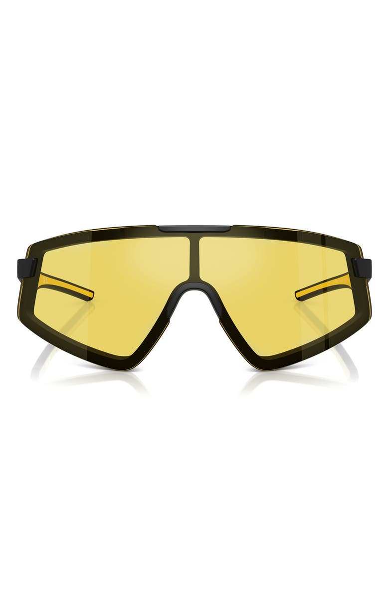 Scuderia Ferrari 47mm Shield Sunglasses, Main, color, Matte Black