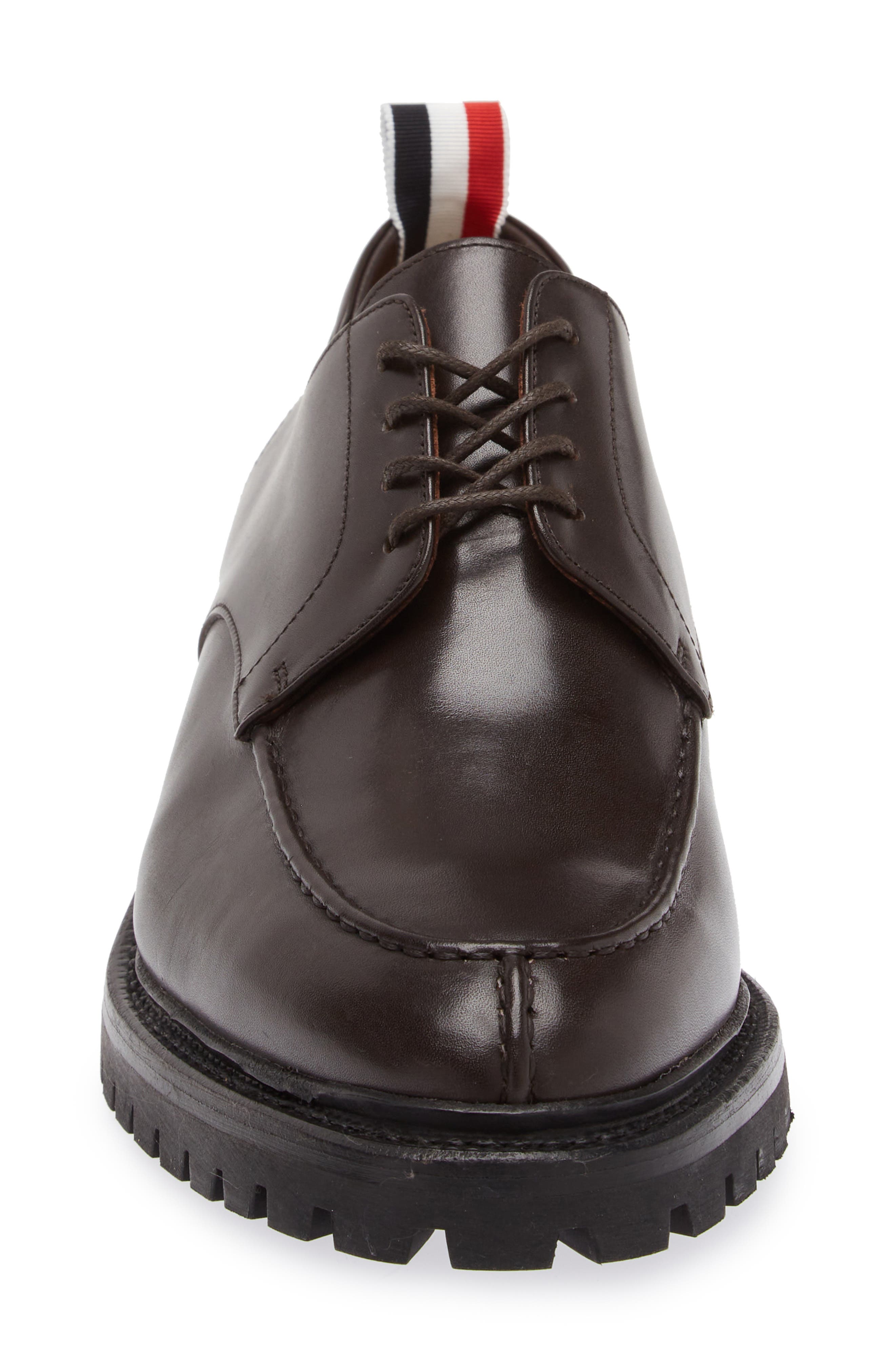 Thom Browne Apron Toe Derby, Alternate, color, Brown