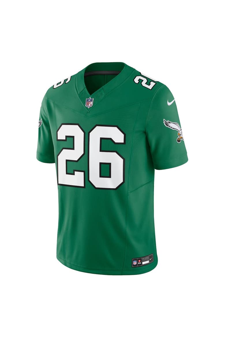 Men's Nike Saquon Barkley Kelly Green Philadelphia Eagles Alternate Vapor F.U.S.E. Limited Jersey, Alternate, color, Kelly Green