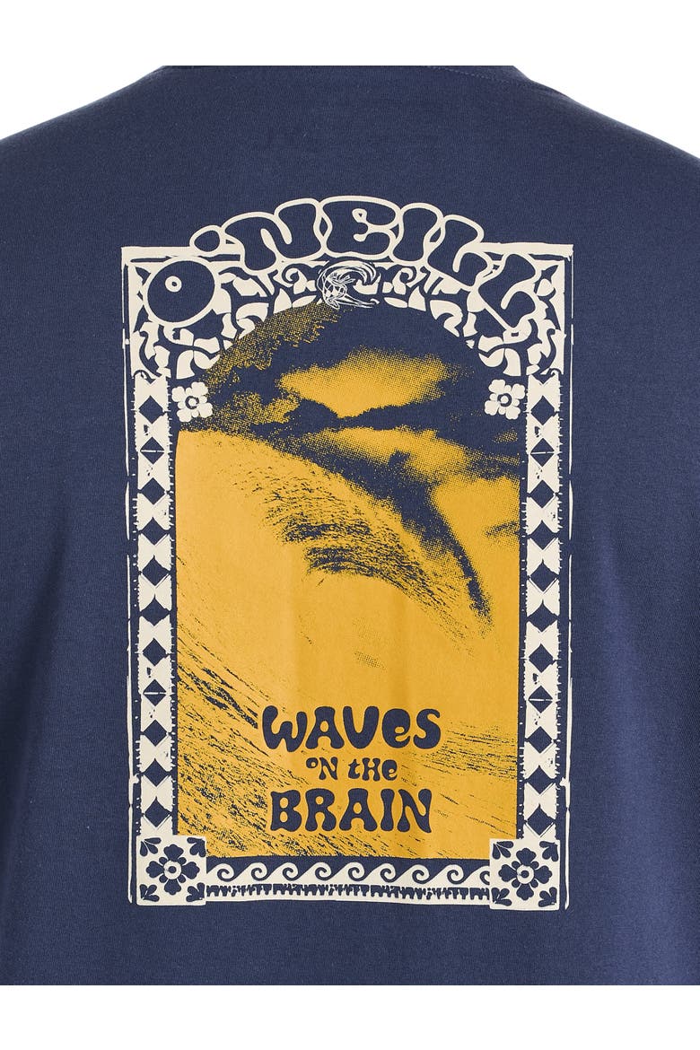 Big & Tall Hacked Graphic Tee, Alternate, color, NAVY