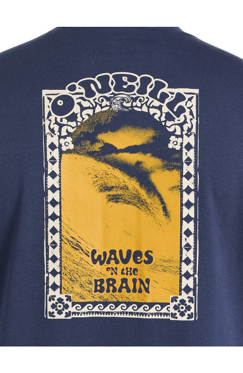 O'Neill Big & Tall Hacked Graphic Tee, Alternate, color, Navy