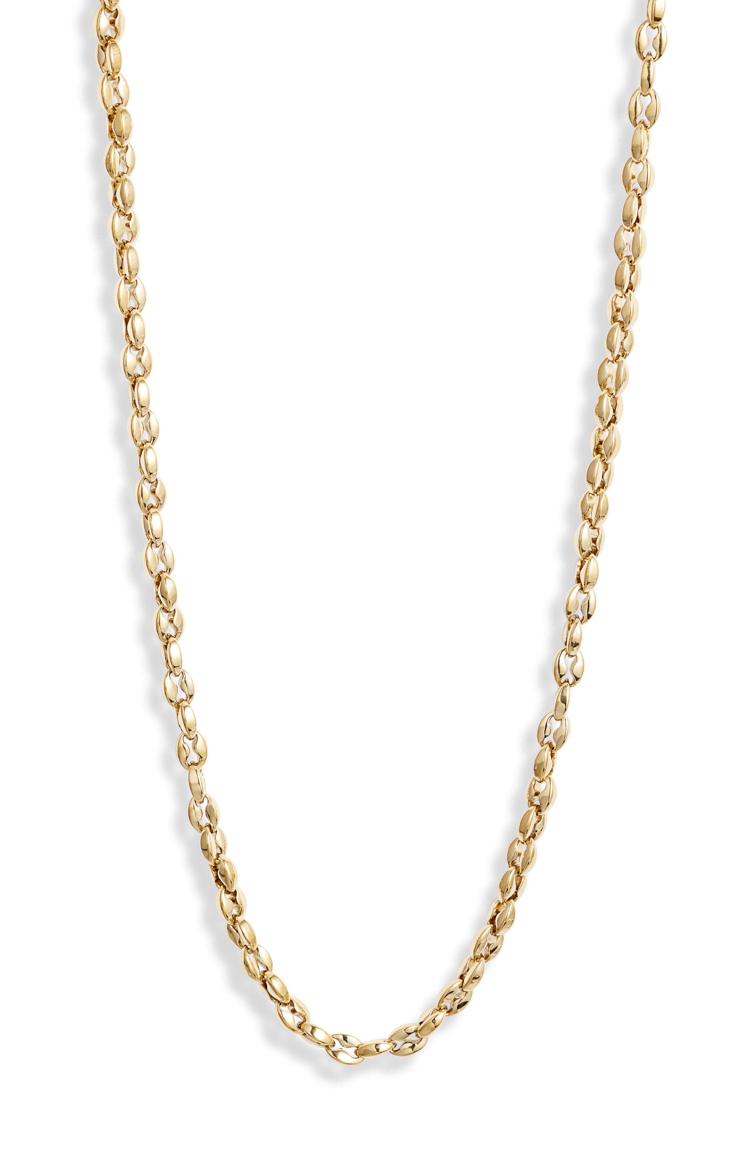 Jenny Bird Dhani Chain Necklace in High Polish Gold 