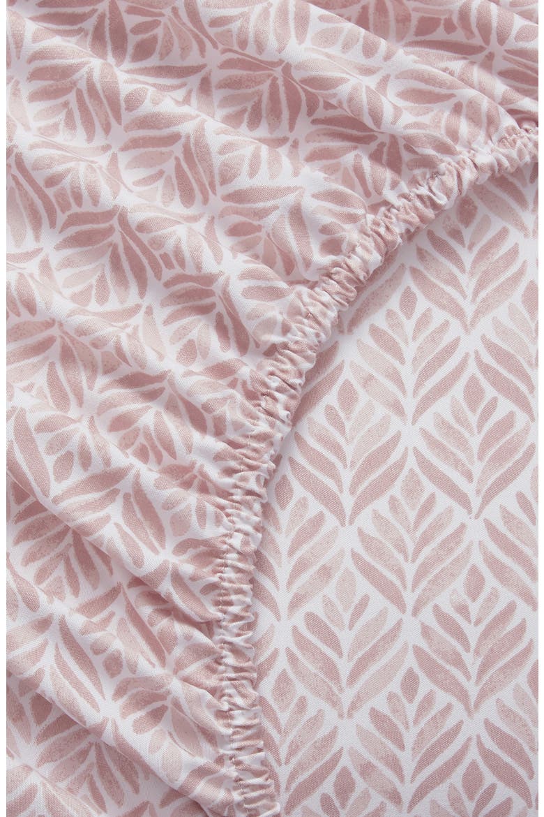 Leafy 6-Piece Queen Sheet Set, Alternate, color, SEPIA-ROSE
