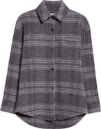 Johnstons of Elgin Oversize Donegal Cashmere & Wool Button-Up Shirt