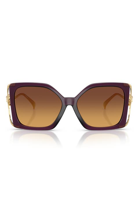 58mm Square Sunglasses