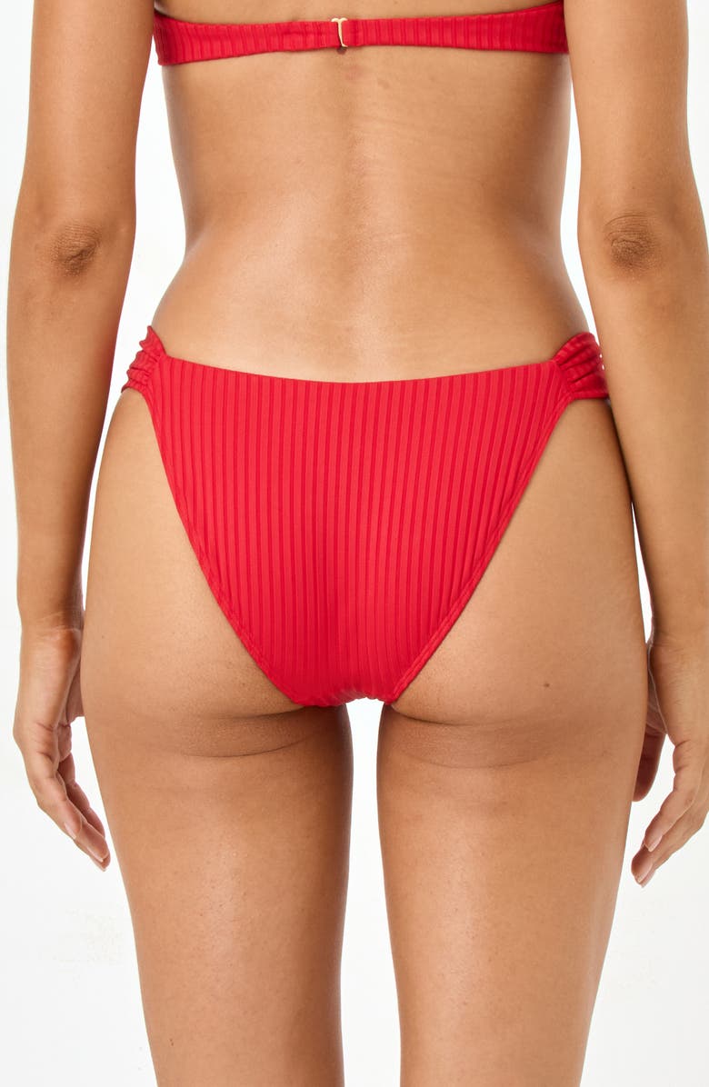LSPACE Dolce Bikini Bottoms, Alternate, color, Flame