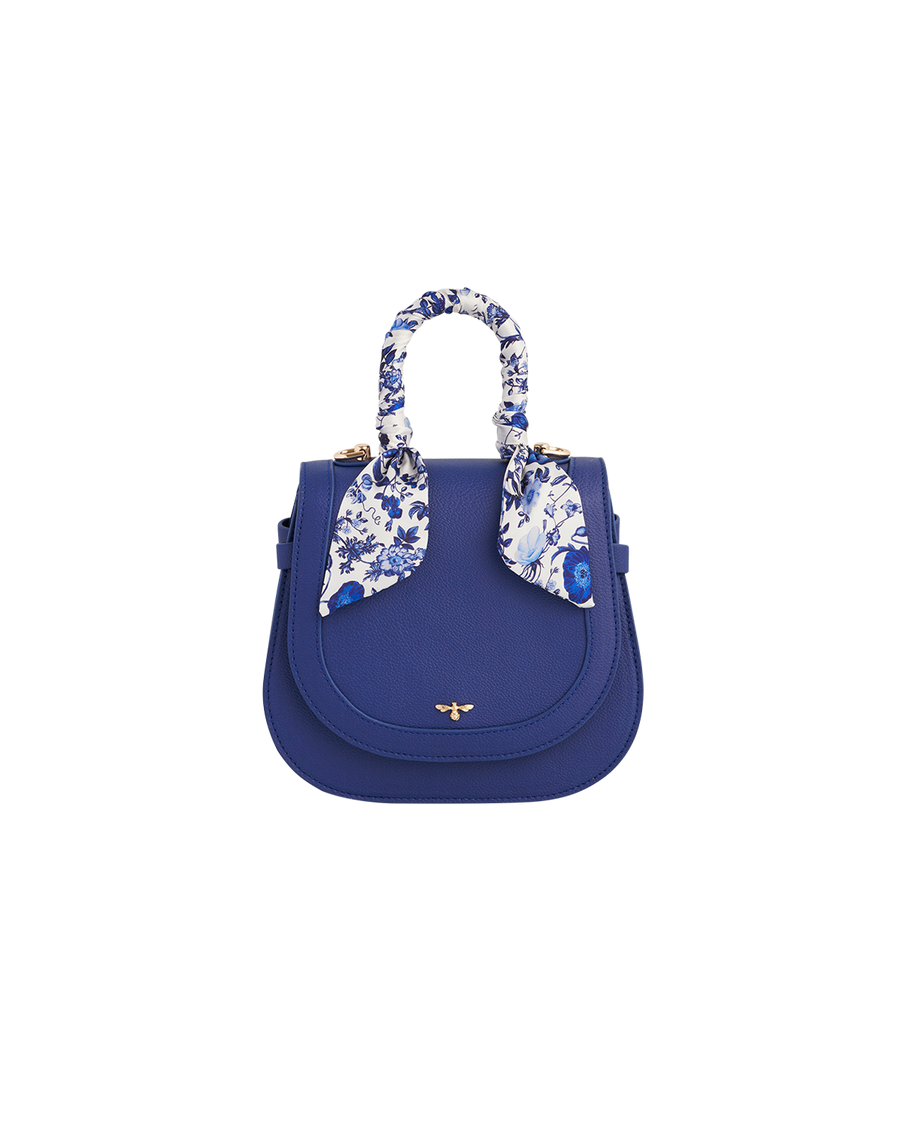 Fable England Top Handle Blue Saddle Bag, Main, color, Cobalt Blue