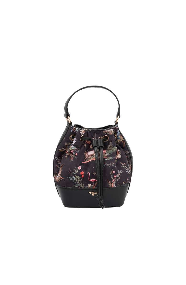 Fable England Wonderland Bucket Bag, Main, color, Black