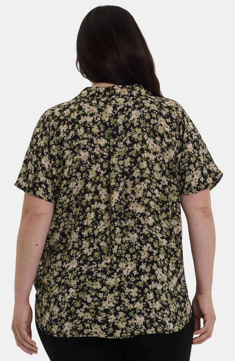 NYDJ Becky Georgette Popover Top, Alternate, color, Granada Garden