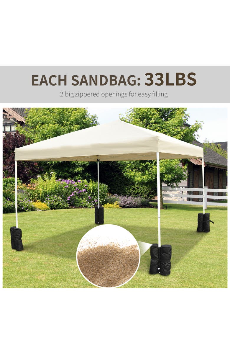 Outsunny Canopy Weights Bags, Alternate, color, Black