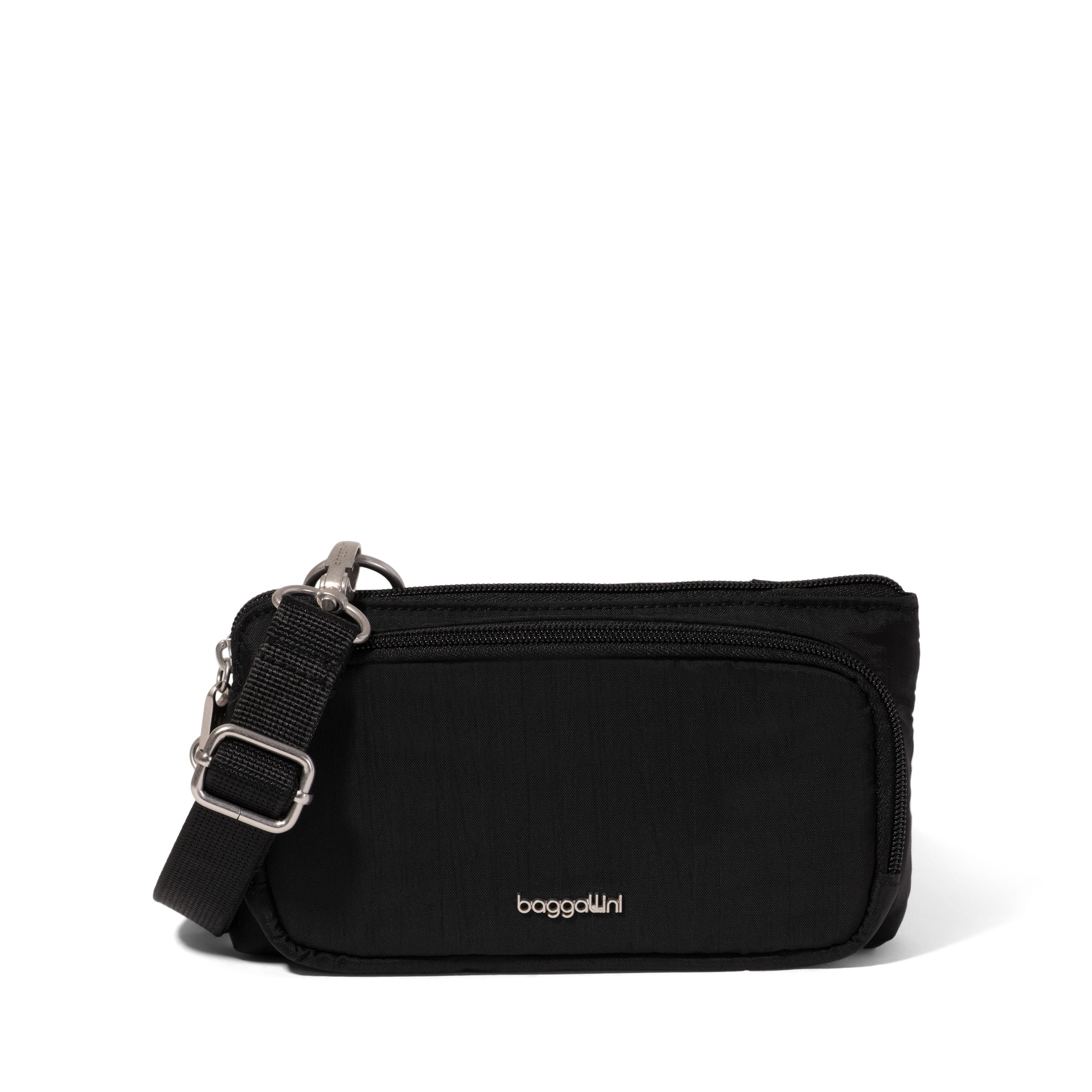 BAGGALLINI Securtex Anti-Theft Mini Wallet Crossbody, Main, color, Black