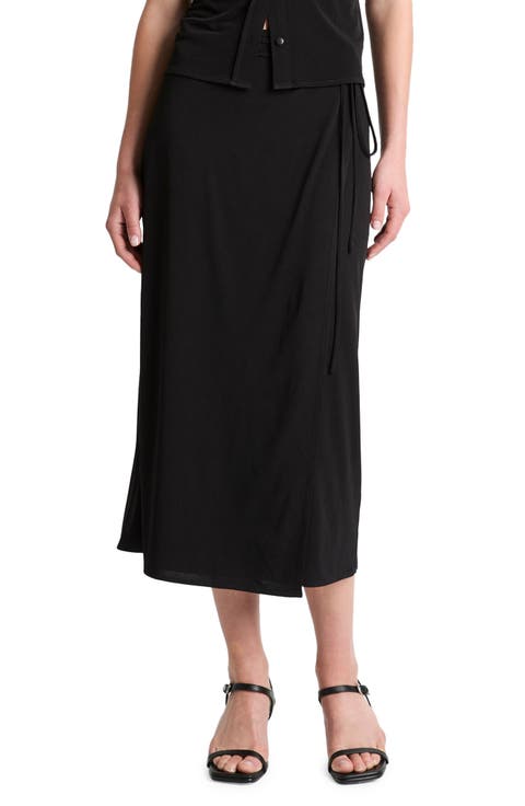 Wrap Midi Skirt