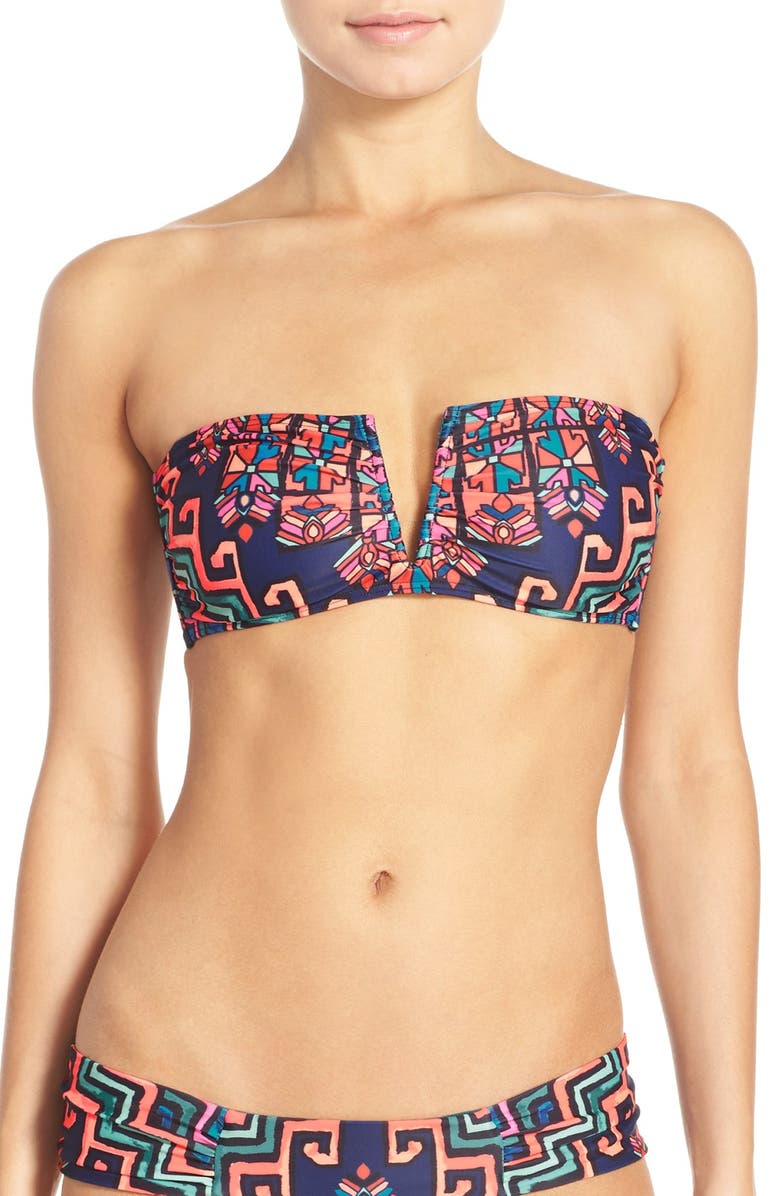 Mara Hoffman Convertible Bandeau Bikini Top, Main, color, 
