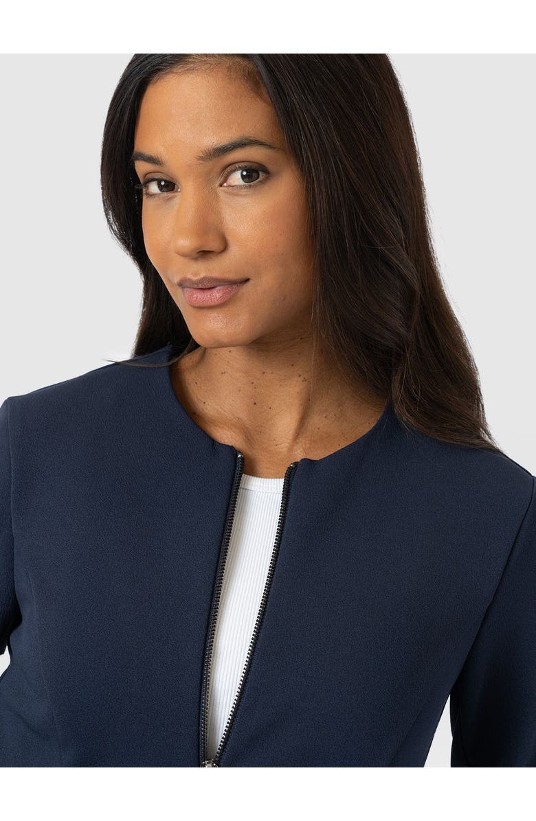 Saint + Sofia Florence Jacket, Alternate, color, Navy