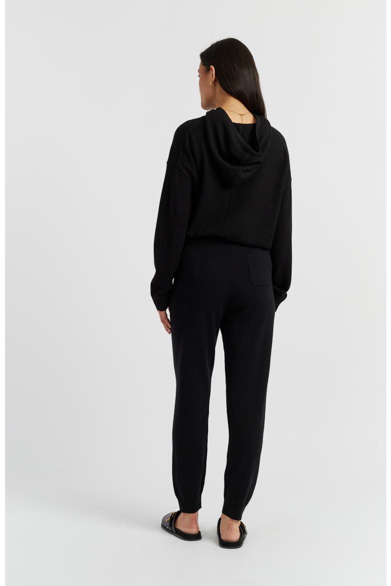 Wool Cashmere Cuffed Joggers, Alternate, color, Black