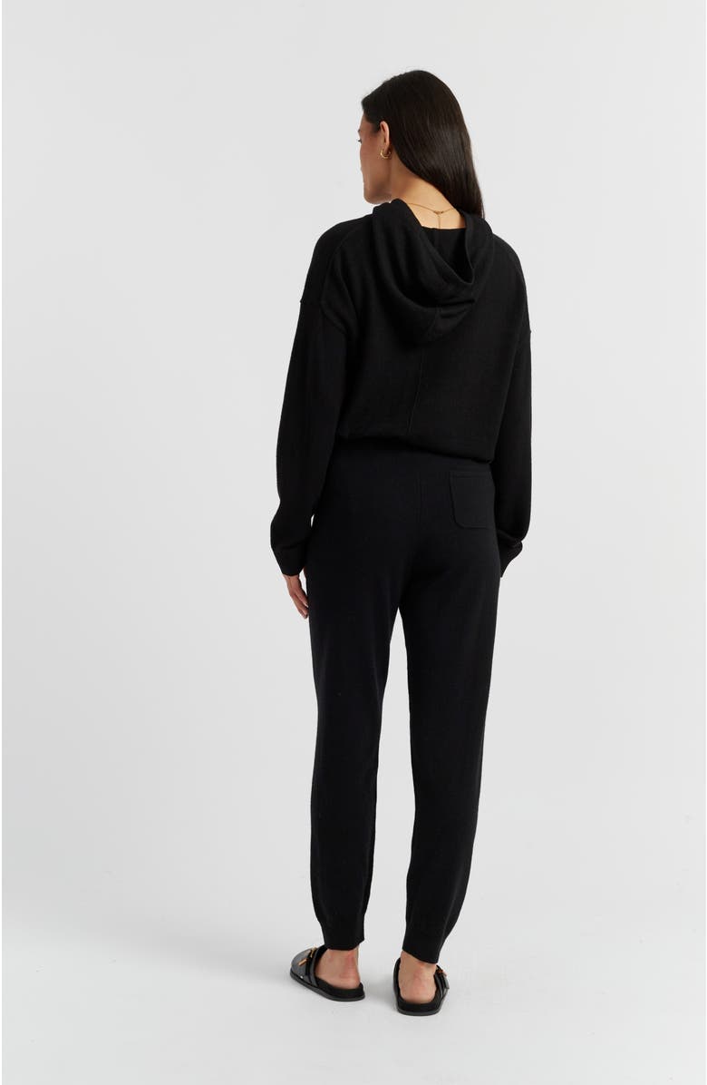 Chinti & Parker Wool Cashmere Cuffed Joggers, Alternate, color, Black