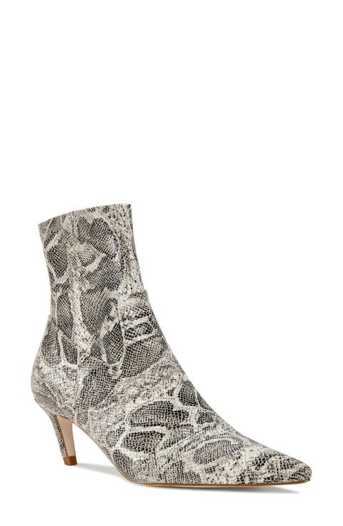 Leoncio Snakeskin Embossed Bootie (Women)