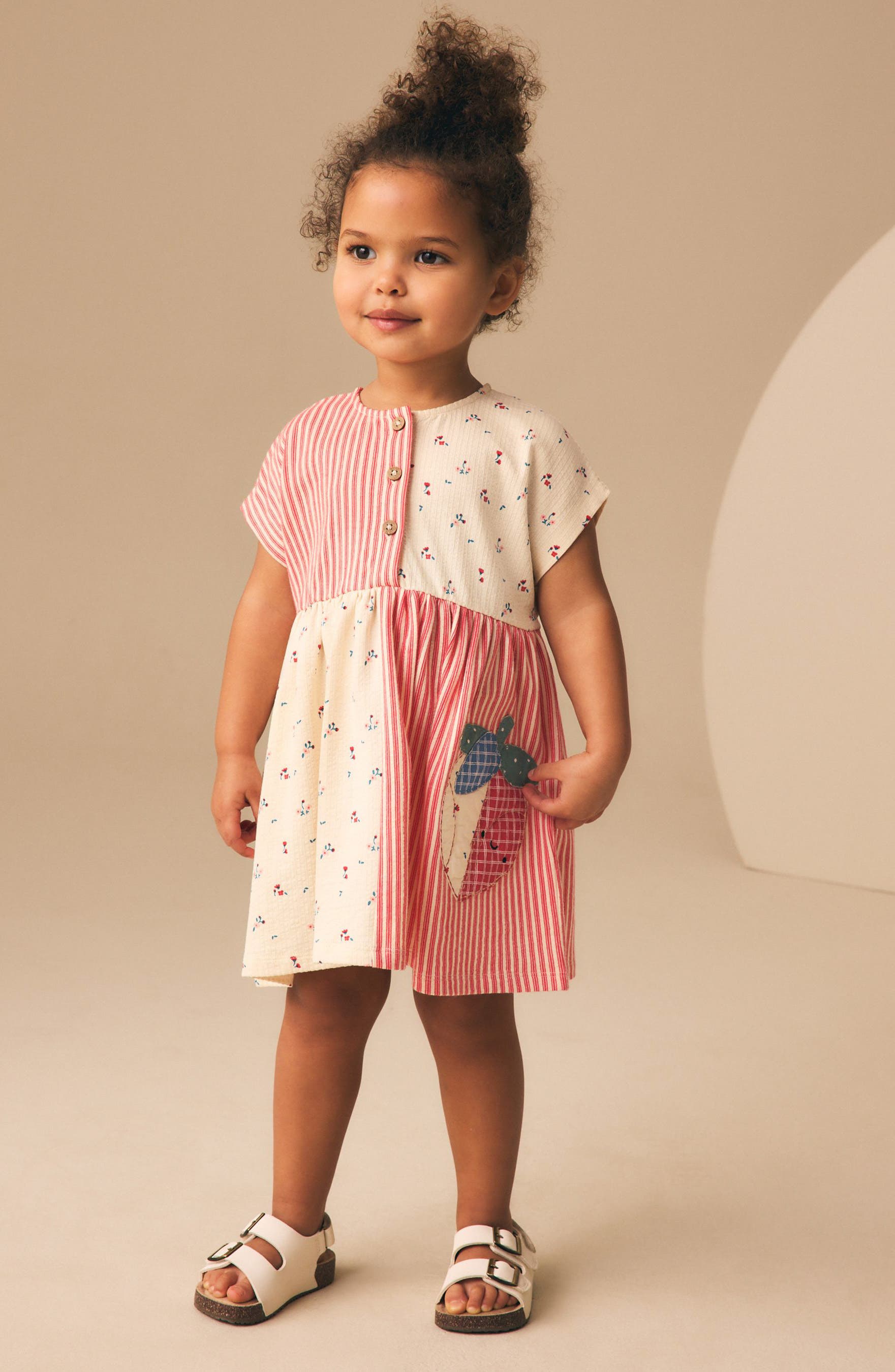 NEXT Kids' Embroidered Patchwork Dress — фото 2
